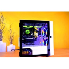 华南金牌Z40电脑机箱台式DIY全侧透RGB游戏水冷炫酷大板双路EATX